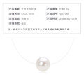 S925 Silver Invisible Necklace with 1ct D Color Moissanite Square Pendant-0-11
