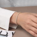 wholesale S925 Sterling Silver New Fashionable Mixed White Zircon Tennis Bracelet-0-3