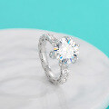 wholesale S925 Sterling Silver Cross-Border Luxury Light Luxury 5-Carat Moissanite Flower Bud Ring for Women's Proposal Diamond Ring Jewelry Wholesale-0-5