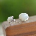 wholesale 925 silver inlaid with Hetian jade earrings, certificate Hanfu cheongsam court retro style cabochon jade earrings-0-3