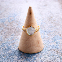 wholesale S925 Sterling Silver Vintage Carved Shell and White Crystal Ring for Women, Dropshipping-Personalized Carved Double Stone Ring Size 12