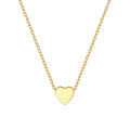wholesale S925 Sterling Silver Gold-Plated Heart Necklace, Spring Summer New Simple Style, In Stock Silver Jewelry-0-0