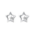 wholesale 925 Sterling Silver Star And Moon Studs Earrings For Women-0-4