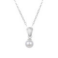 wholesale S925 Silver Korean Dongdaemun New Fashion Minimalist Personality Short Pearl Collarbone Necklace for Women-0-4