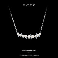S925 Sterling Silver Elegant and Versatile Natural Freshwater Pearl Necklace for Women-S925 Sterling Silver + Freshwater Pearl YD-6594B 925 Silver