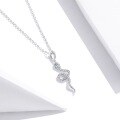 wholesale 925 Silver Cross-Border Small Snake Pendant Micro-Pave Necklace for Women, Fashionable, Unique, Ins Style, Versatile, Elegant Collarbone Chain-0-5