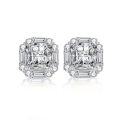 wholesale S925 Sterling Silver Exaggerated Gemstone Colored Jewelry Ice-Cut Zircon Stud Earrings Wholesale for Women-0-4