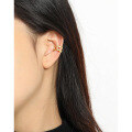 wholesale S925 Sterling Silver Korean Version Ins Small and Unique Design Irregular Wave Texture Ear Clip for Women Without Ear Piercings-0-2