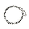 wholesale S925 Sterling Silver Korean Style Versatile Chain Bracelet with Minimalist Vintage Distressed Twist Design for Women-0-4