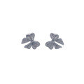 wholesale S925 Sterling Silver Korean-style Japanese Cute Diamond Bow Ear Studs Minimalist Exquisite Niche Design Earrings-0-4
