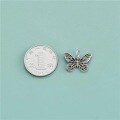 wholesale S925 Sterling Silver Butterfly Pendant Accessories DIY Handmade Beading Braided Cord Bracelet Necklace Ornament Material Kit-0-1