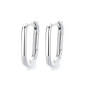 wholesale S925 Silver Fashionable Square Minimalist Elegant and Cold-toned Design Stud Earrings-0-4