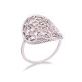 wholesale 925 Silver Vintage Royal Exaggerated European-style Openwork Mesh Ring for Women - Wholesale-0-1