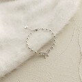 wholesale Metal: 925 Sterling Silver Cross-border European and American women's fairy-style designercrystal bracelet with bow silver hand accessory-0-3