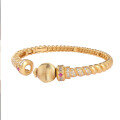 wholesale Gold-Plated 925 Silver Bracelet Bangle for Women, Ins Light Luxury High-End Sense Personality Versatile Hand Jewelry, Gold-Plated Silver Accessories-0-4