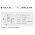 925 Sterling Silver Moissanite Women's Long Bar Earrings, Trendy Wholesale Accessories-0-12