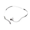 wholesale S925 Sterling Silver Round Bead Snake Chain Ankle Bracelet Ins Style Design Sense Temperament Personality Foot Jewelry for Women S635-0-4