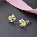 wholesale S925 Silver Korean Creative Cute Bee Drip Earrings, Internet Celebrity Same Style New Product, Simple and Fashionable Student Earrings-0-2