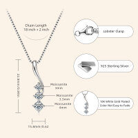 S925 Sterling Silver Moissanite Star Necklace, Sweet and Edgy Ins Style for Commuting.-Item I [Clearance Sale, Free Shipping] Silver  925 Silver