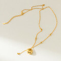 wholesale S925 Silver Na Lan Fresh Sweet Ins Style Niche Design Exquisite Minimalist Lucky Bag Bead Necklace Y02087-0-3