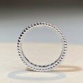 wholesale S925 sterling silver trendy hit beaded ring for women with full zirconia diamonds, ins-style minimalist niche design ring-0-2