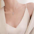 wholesale Metal Pearl Butterfly Necklace for Women, Natural Freshwater Collarbone Chain, Small Niche Design, Ins Minimalist Style, High-End Sense, Simple and Elegant-0-1