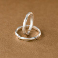 wholesale 999 Silver Ring New Style Simple Small Fashion Commuting Matte Twisted Couple Rings R02324-0-3