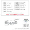 S925 Silver Seven-Flower Semi-Ring with Moissanite-0-4