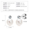 S925 Sterling Silver Light Bulb Freshwater Pearl Earrings-0-6