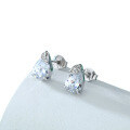 wholesale 925 Sterling Silver European and American Fashion Leaf Pear-Shaped Earrings for Women, Small and Minimalist Teardrop Zircon Earrings, Unique Silver Jewelry-0-4