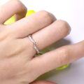 wholesale 9/10/14/18k White Gold Classic Elegant Full Shank Branch Style 1ct Micro Paved Diamond Ring Setting-0-3