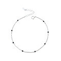 wholesale S925 Sterling Silver Summer Black Bead Crushed Silver Bracelet Fashion Minimalist Versatile Niche Design Accessory-0-4