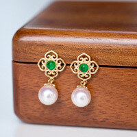 wholesale S925 Sterling Silver Red Elk Full Body New Chinese Style Ear Studs, Minimalist and Unique Earrings, Versatile Fashion Retro Trend for Women-BE0212-Gold 925 Silver