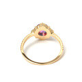 wholesale 925 Silver Gold Plated Japanese Light Luxury Style Color-Changing Zirconia Women's Ring Fashion Trend Jewelry Wholesale from Manufacturer-0-2