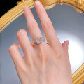 wholesale S925 Gold-Plated Silver 80mm Natural Water Foil Jade Gentle High-Ice Ring-0-3