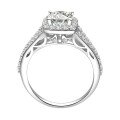 Metal Cross-Border Exclusive Fork-Style Sugar Diamond Ring, Fashionable Light Luxury Women's Accessory-0-3
