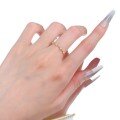 wholesale S925 Gold-Plated Silver MinimalistIns Style Light Luxury Stackable Ring Band-0-4