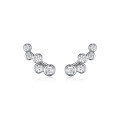 wholesale S925 Sterling Silver Marquise Cut Leaf-Shaped Zircon Ear Hook Ins Luxury Cross-Border Earrings-0-15