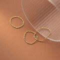 wholesale S925 Silver Nalan Women's Ring Minimalist Dainty Bean Chain Ring Petite Sweet Jewelry J9120-0-1