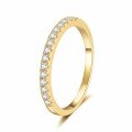 S925 Sterling Silver Cross-Border Moissanite Bangle Ring, 22 Points Full Diamond-0-3