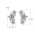 wholesale S925 Sterling Silver Cross-Border Moissanite Star Earrings for Women, High-End Five-Pointed Star Ear Studs Wholesale-0-6