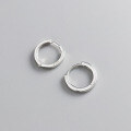 wholesale 925 Sterling Silver Smooth Round Ear Clips for Women, Korean Style Fashion Multi-size Geometric Earrings M01904-0-4
