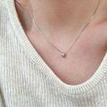 wholesale S925 Sterling Silver Chih Heng Small Silver Bead Collarbone Necklace for Women, Korean Style Light Luxury Niche Design New Popular-0-0