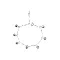 wholesale S925 Silver Trendy Korean Minimalist Cute Seven Small Bells Bracelet Versatile Style Bracelet-0-4