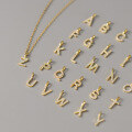 wholesale S925 Sterling Silver Your Name~26 English Alphabet Single Pendant Cute Mini Couple DIY Matching Y01560-0-2