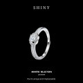 S925 Sterling Silver Moissanite Bouquet Ring, Valentine's Gift, Fade-Resistant-0-4