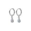 wholesale S925 Silver Single Diamond Teardrop Ear Studs Sweet Korean Style Fresh Women's Ear Jewelry M01885-0-4