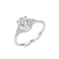 wholesale S925 Gold-Plated Six-Prong Moissanite Ring for Women, Minimalist Wedding Band, Light Luxury, Exquisite, Best-Seller-0-4