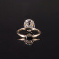 wholesale 9/10/14/18k Gold Minimalist Egg-Shaped 5ct Moissanite Engagement Ring with Certificate-0-2