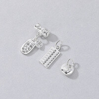 wholesale S925 Sterling Silver Fashion Minimalist Abacus Accessory Ingot Blessing Character Pendant Peace Bamboo Knot Ethnic Style Ornament-194PMA Abacus Single Pendant/Approx. 0.96g>Weight can be calculated based on gram for large quantities